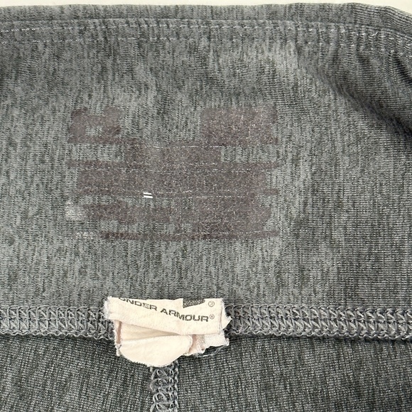 Under Armour Leggings Womens Gray Crop Length - Picture 2 of 9